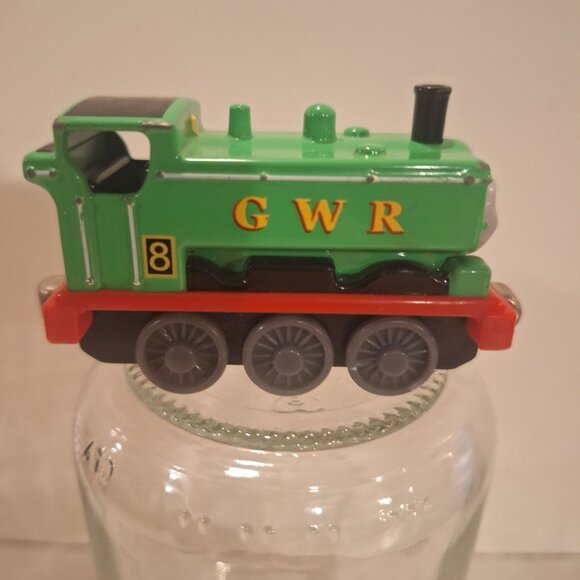 2002 Thomas & Friends Duck GWR #8 Green Train Engine Die-Cast Metal Vtg - Picture 2 of 7